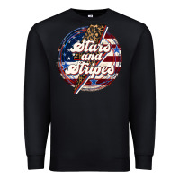 Black Western Stars and Stripes Premium Sweatshirt - LillyAllenDesigns