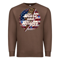 Chestnut Western Stars and Stripes Premium Sweatshirt - LillyAllenDesigns