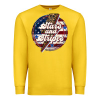 Lemon Western Stars and Stripes Premium Sweatshirt - LillyAllenDesigns