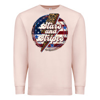 Pale Pink Western Stars and Stripes Premium Sweatshirt - LillyAllenDesigns