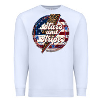 White Western Stars and Stripes Premium Sweatshirt - LillyAllenDesigns