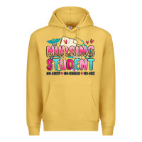 Antique Gold nursing student no sleep no money no life Premium Hoodie - MaliasSmallBusiness