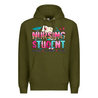 Army Green nursing student no sleep no money no life Premium Hoodie - MaliasSmallBusiness