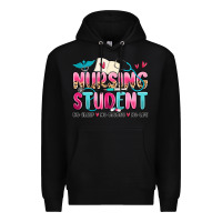 Black nursing student no sleep no money no life Premium Hoodie - MaliasSmallBusiness