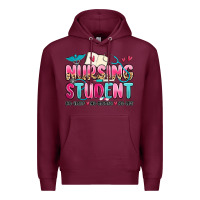Burgundy nursing student no sleep no money no life Premium Hoodie - MaliasSmallBusiness