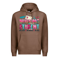 Chestnut nursing student no sleep no money no life Premium Hoodie - MaliasSmallBusiness