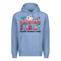 Colony Blue nursing student no sleep no money no life Premium Hoodie - MaliasSmallBusiness