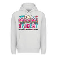 Dove Grey nursing student no sleep no money no life Premium Hoodie - MaliasSmallBusiness