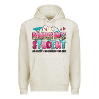Oatmeal Heather nursing student no sleep no money no life Premium Hoodie - MaliasSmallBusiness