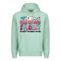 Seafoam nursing student no sleep no money no life Premium Hoodie - MaliasSmallBusiness