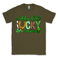 Army Green St. Patrick's Day Daddy's little lucky charm Classic Tee - Neo Western