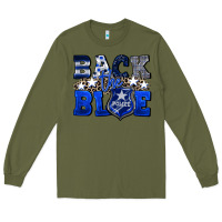 Army Green Back to blue 4th of July 4th of july Long Sleeve Tee - CowGirlArtShop