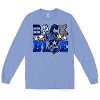 Colony Blue Back to blue 4th of July 4th of july Long Sleeve Tee - CowGirlArtShop
