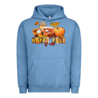 Pigment Pebble Blue happy fall y'all Urban Hoodie - LillyAllenDesigns