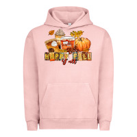 Pigment Salmon happy fall y'all Urban Hoodie - LillyAllenDesigns