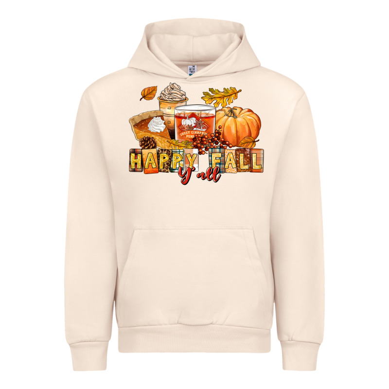 Happy Fall Y'all Urban Hoodie by LillyAllenDesigns | Teevron