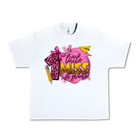 White little miss 1st grade Urban Heavy Tee - texasbilliewilder