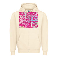 Sandshell pink leopard glitter Zipper Hoodie - JahusDesignShop