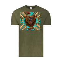 Vintage Olive bear native american  tumbler Vintage Tee - BarkalooDesign