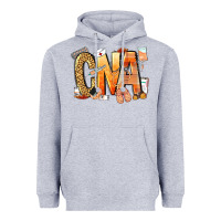 Heather Grey cna certified nursing assistant nurse Heavyweight Hoodie - NancyCooperArtShop