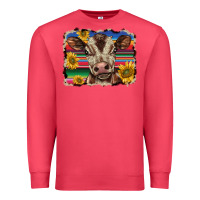 Cardinal western background baby calf Premium Sweatshirt - BarkalooDesign
