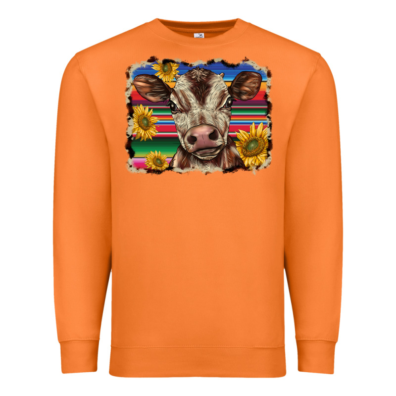 Western Background Baby Calf Premium Sweatshirt by BarkalooDesign | Teevron