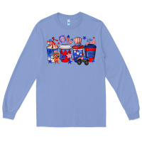 Colony Blue 4th of July coffee drinks Long Sleeve Tee - Neo Western