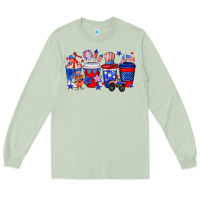 Matcha 4th of July coffee drinks Long Sleeve Tee - Neo Western