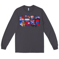 Smoke 4th of July coffee drinks Long Sleeve Tee - Neo Western
