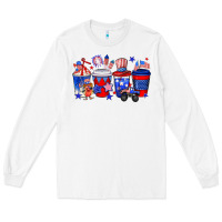 White 4th of July coffee drinks Long Sleeve Tee - Neo Western