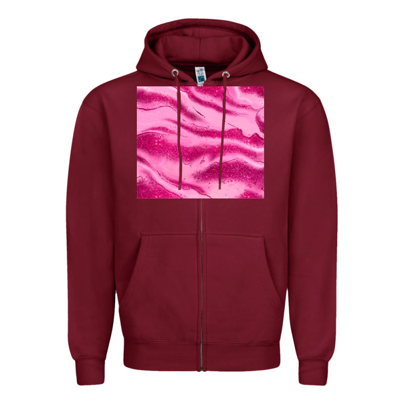 Pink Glitter Zipper Hoodie by JahusDesignShop | Teevron