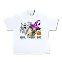 White moo i mean boo Urban Heavy Tee - Zillion Design Studio
