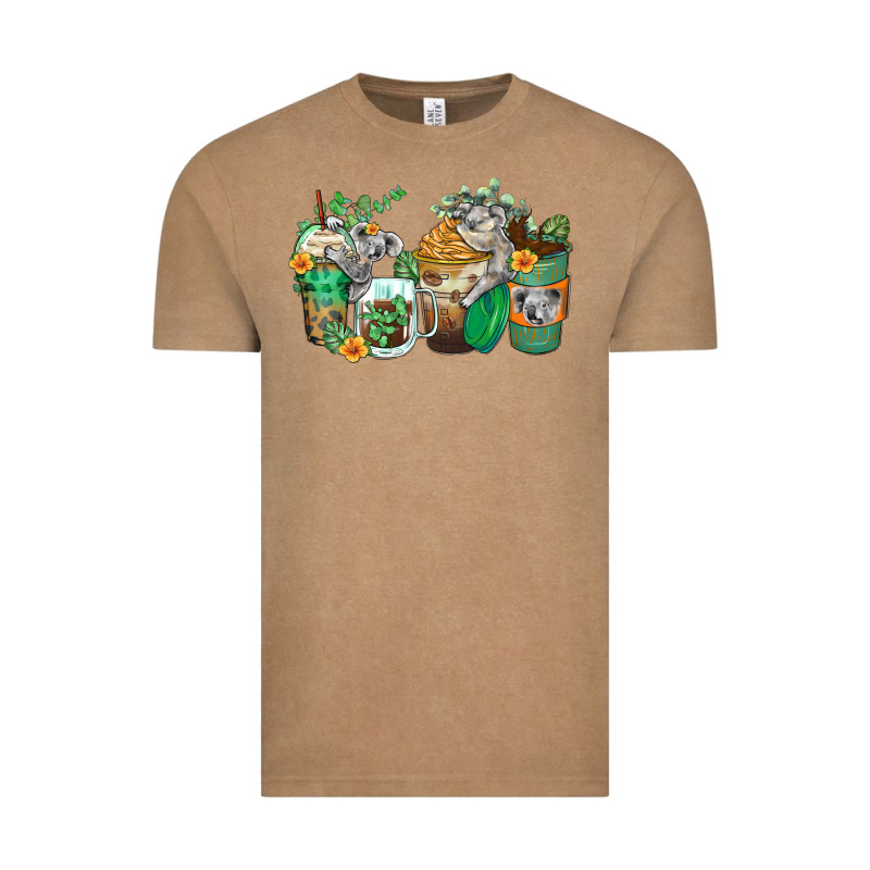 Koala Coffee Cups Vintage Tee by Zillion Design Studio | Teevron