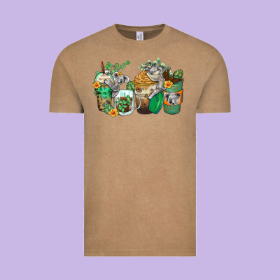 Koala Coffee Cups Vintage Tee Designed By Zillion Design Studio