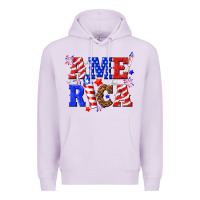 Lilac America Premium Hoodie - NancyCooperArtShop