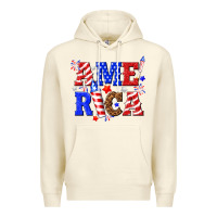 Sandshell America Premium Hoodie - NancyCooperArtShop