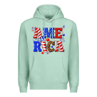 Seafoam America Premium Hoodie - NancyCooperArtShop