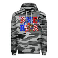 Slate Camo America Premium Hoodie - NancyCooperArtShop