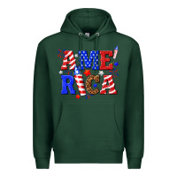 Sports Green America Premium Hoodie - NancyCooperArtShop