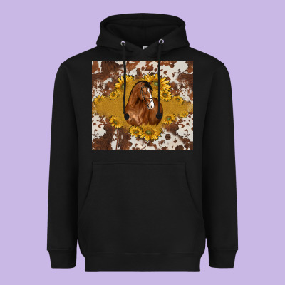 Horse Heavyweight Hoodie Designed By Barkaloodesign