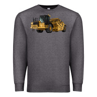 Charcoal Heather Wheel Tractor Scraper Premium Sweatshirt - LillyAllenDesigns