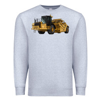 Heather Grey Wheel Tractor Scraper Premium Sweatshirt - LillyAllenDesigns