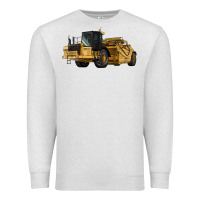 Oatmeal Heather Wheel Tractor Scraper Premium Sweatshirt - LillyAllenDesigns