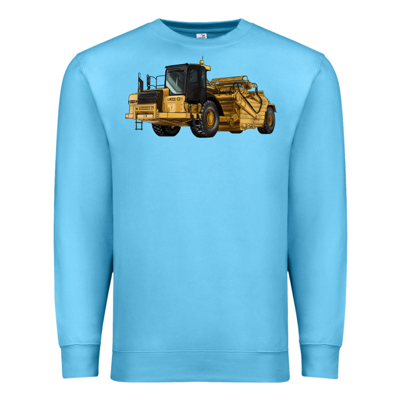 Wheel Tractor Scraper Premium Sweatshirt by LillyAllenDesigns | Teevron