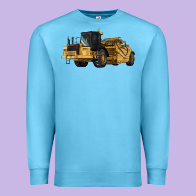 Wheel Tractor Scraper Premium Sweatshirt Designed By Lillyallendesigns