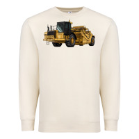 Sandshell Wheel Tractor Scraper Premium Sweatshirt - LillyAllenDesigns
