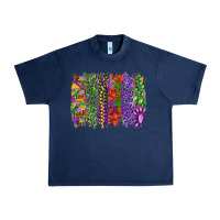 Navy mardi gras brush strokes king cake and craw fish Urban Heavy Tee - RanaPortraitStore