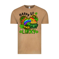 Vintage Camel Happy Go Lucky Pot Of Gold And Rainbow Heart Vintage Tee - RanaPortraitStore