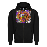 Black halloween heart Zipper Hoodie - AdoDesignShop