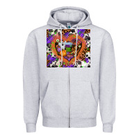 Heather Grey halloween heart Zipper Hoodie - AdoDesignShop